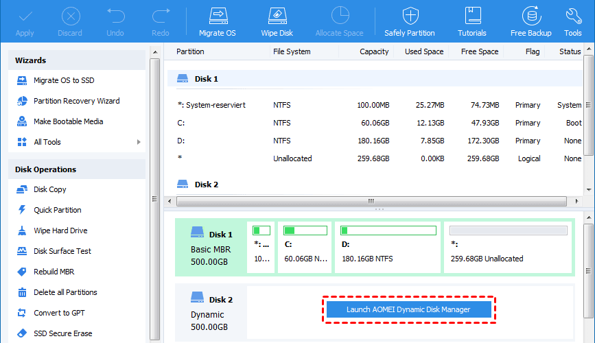 AOMEI Dynamic Disk Manager