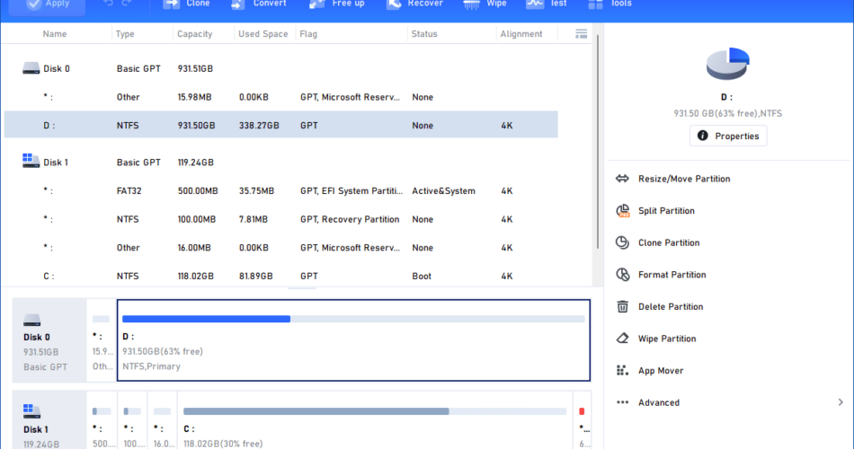 AOMEI Partition Assistant