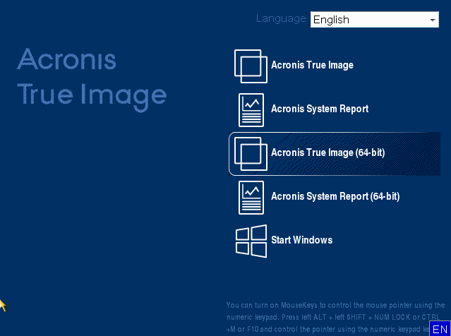 Acronis Bootable